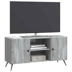 vidaXL Meuble TV 102 x 34 5 x 50 cm Sonoma gris Bois d'ingénierie