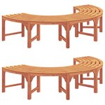 Banc d'arbre extérieur vidaXL 200 cm en bois massif d'eucalyptus