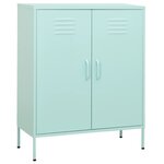 vidaXL Armoire de rangement Vert menthe 80x35x101 5 cm Acier