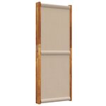 vidaXL Cloison de séparation 4 panneaux taupe 280x180 cm