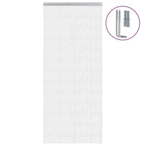 vidaXL Moustiquaire de porte à chaîne 90x200 cm aluminium