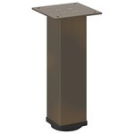 vidaXL Pieds de table basse 4 pièces Acier naturel 30-32 cm Acier