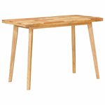 vidaXL Table à dîner Naturel 100 x 55 x 75 cm Bois de mangue massif