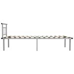vidaXL Cadre de lit sans matelas gris métal 100x200 cm
