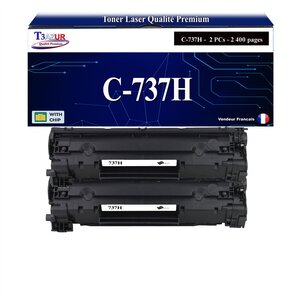 T3AZUR -2x Toners compatibles avec Canon 737 (9435B002) pour Canon MF229dw  MF231  MF232w  MF237w  MF244dw  MF247dw  MF249dw