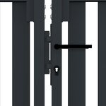 vidaXL Portail de clôture à double porte Acier 306x150 cm Anthracite