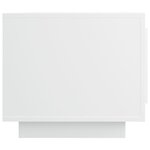 vidaXL Table basse blanc 102x50x45 cm bois d'ingénierie