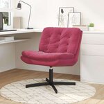 vidaXL Fauteuil relaxant pivotant Autre Rouge bordeaux 63 x 75 x 76 cm