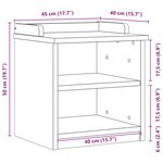 vidaXL Banc de couloir SANDNES 45x40x50 cm bois de pin massif