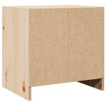 vidaXL Table de chevet 40x30 5x40 cm bois de pin massif