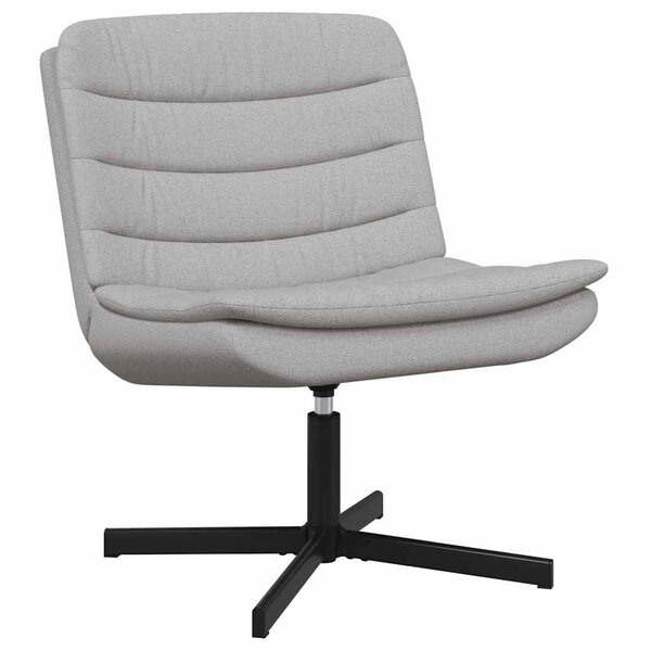 vidaXL Chaise pivotante Gris nuage 63 x 75 x 76 cm tissu
