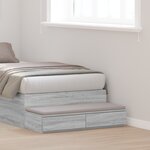 Tiroirs de lit vidaXL Gris Sonoma 80x36 5x16 5 cm en bois d'ingénierie