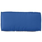 vidaXL Coussin de palette pour le dos bleu royal 80x40x12 cm en tissu Oxford