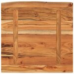 vidaXL Dessus de table 80x80x3 8 cm carré bois massif d'acacia