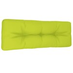 vidaXL Coussin de palette vert vif 120x40x12 cm tissu