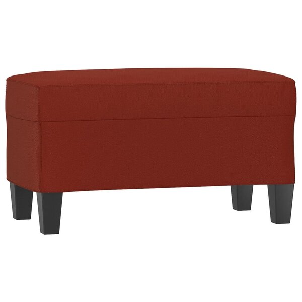 vidaXL Banc Rouge bordeaux 70x35x41 cm Similicuir