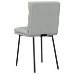 vidaXL Chaises à manger lot de 6 gris clair velours