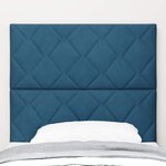 vidaXL Tête de lit LED Bleu foncé 90 cm Velours
