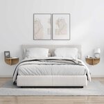 vidaXL Étagère Murale 2 Pièces Chêne artisanal 38 x 19 x 19 cm