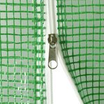 vidaXL Serre avec cadre en acier vert 16 m² 8x2x2 m