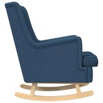 vidaXL Chaise à bascule Bleu 62 x 80 x 85 cm tissu