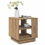 vidaXL Table basse chêne artisanal 40x40x43 cm bois d'ingénierie