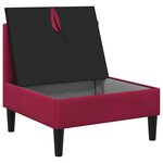 vidaXL Canapé moyen avec rangement Bordeaux Velours