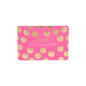 Mini carte de voeux avec enveloppe - amour / amitié - pour toi car tu es superbe !