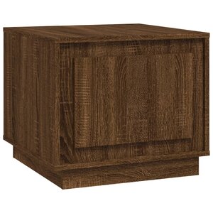 vidaXL Table basse chêne marron 51x50x44 cm bois d'ingénierie