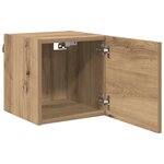 vidaXL Meuble TV Chêne artisanal 30 5 x 30 x 30 cm Bois d'ingénierie