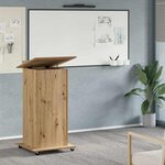 vidaXL Podium chêne artisanal 55 x 55 x 107 cm Bois d'ingénierie