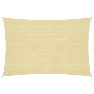 vidaXL Voile d'ombrage 160 g/m² Beige 4x7 m PEHD