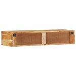 VidaXL Meuble TV mural 100x30x19 cm bois massif d'acacia