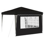 vidaXL Tente de fête pop-up 288 x 288 x 245 cm Noir Tissu Oxford