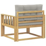 vidaXL Sofa de milieu extérieur Polyester Blanc