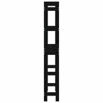 vidaXL Étagère de toilette Noir 63x26x171 cm Bois de pin massif