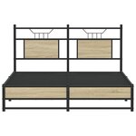 vidaXL Cadre de lit sans matelas chêne sonoma 140x190 cm