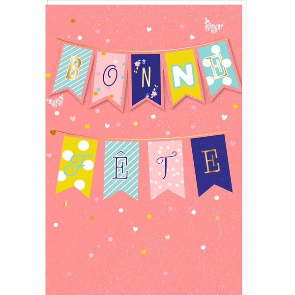 Carte Fête Des Mères Banderole - Bonne Fête - Draeger paris