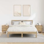vidaXL Armoire de lit 2 Pièces chêne artisanal 40 x 35 x 47.5 cm