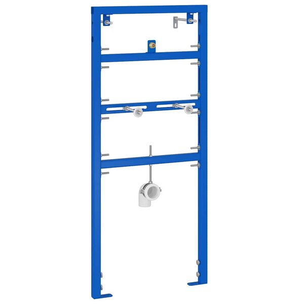 vidaXL Support mural de salle de bain Bleu 50 x 3 x 112 cm