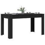 vidaXL Table de salle à manger / Table de repas Chêne noir