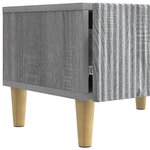 vidaXL Meuble TV Sonoma gris 147 x 34 5 x 30 cm Bois d'ingénierie