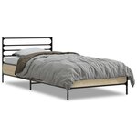 vidaXL Cadre de lit sans matelas chêne sonoma 90x200 cm