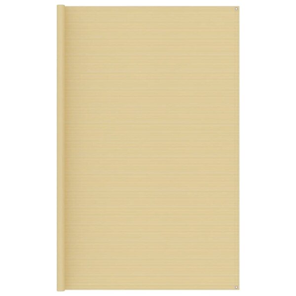 vidaXL Tapis de tente 300x600 cm Beige