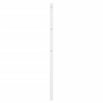 vidaXL Tête de lit métal blanc 90 cm