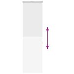 vidaXL Store enrouleur de douche avec cassette largeur du tissu 76 cm