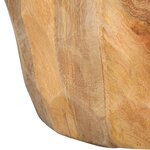 vidaXL Tabouret tambour Bois de manguier solide