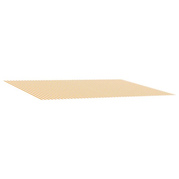 vidaXL Toile de rechange pour auvent Jaune et blanc 600 × 300 cm