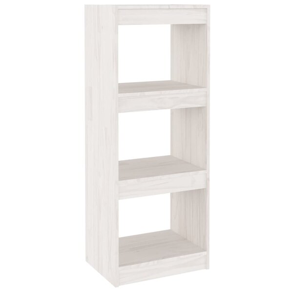 vidaXL Bibliothèque/Séparateur de pièce Blanc 40x30x103 5cm Pin massif