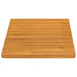 vidaXL Tapis de bain Uni Marron 59 x 40 cm bois